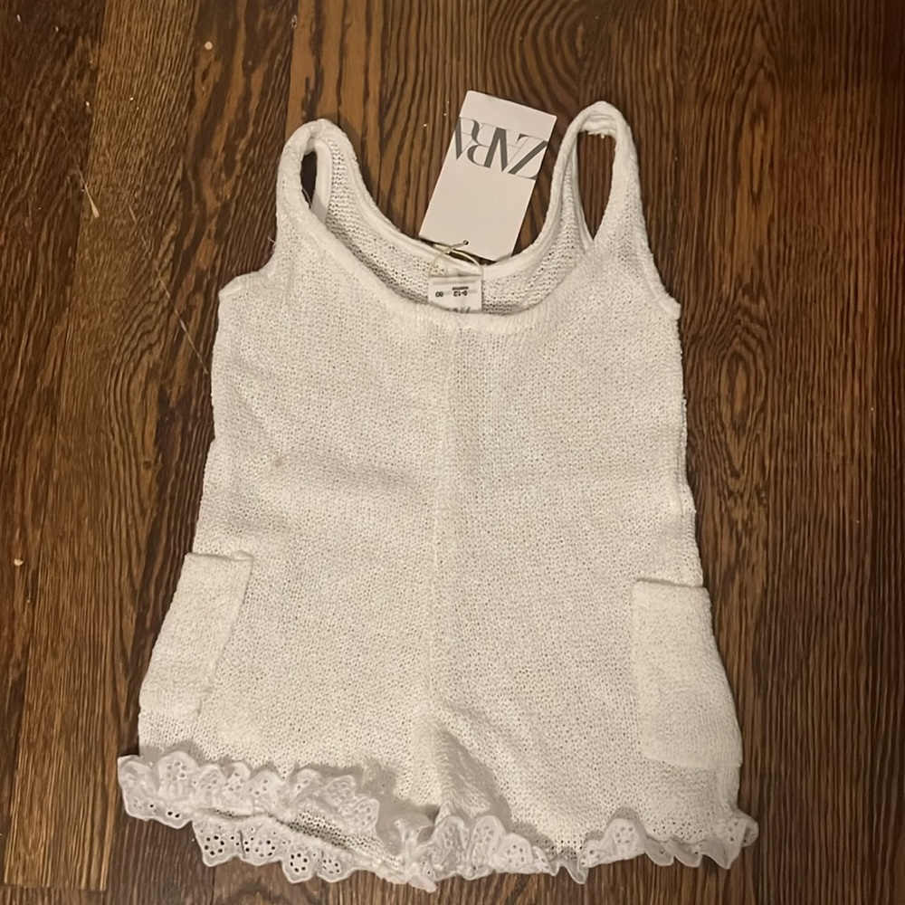 Zara Baby girl eyelet knit swim coverup NWT - Picture 2 of 2